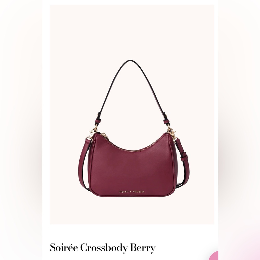 Soirée Bag in Berry - Poppy and Peonies